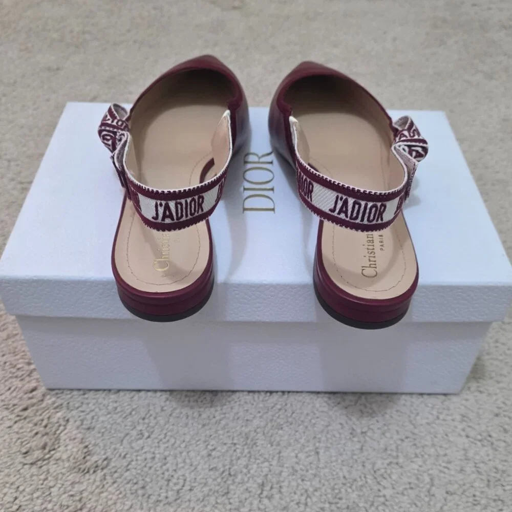 NWT Dior J'ADIOR Slingback Pump Ruby Red 41 - Picture 4 of 7